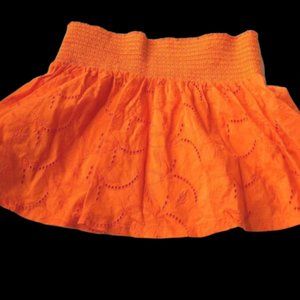 Ralph Lauren Skirt Juniors Orange Eyelet